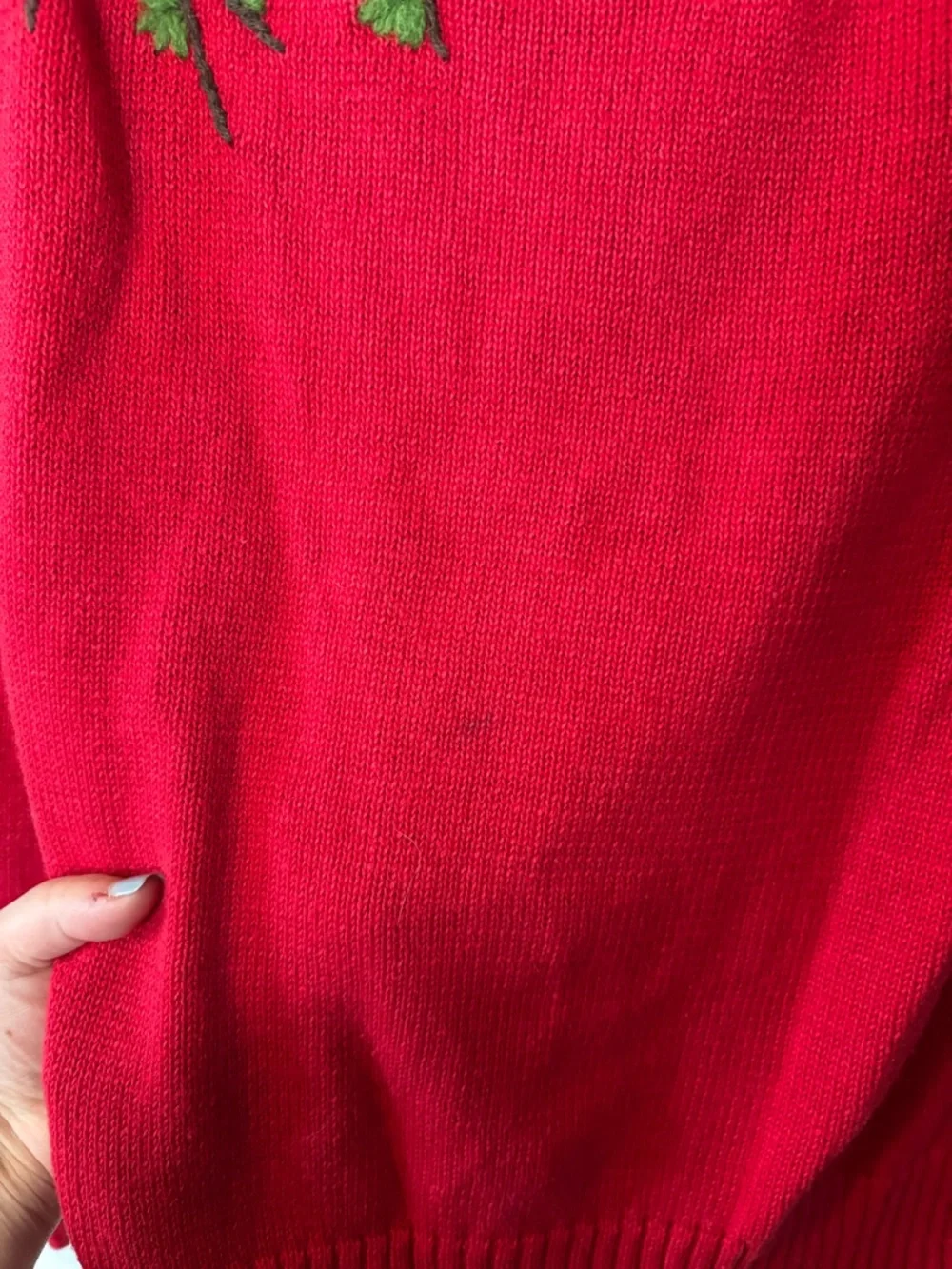 Vintage Coldwater Creek Women’s Small Red Cottagecore Coquette Feminine Sweater - Picture 7 of 7